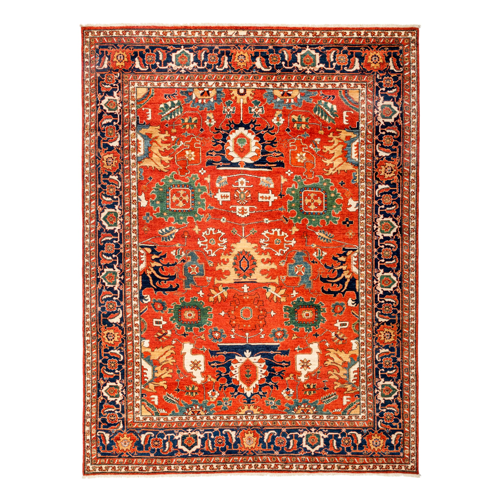 Overton Orharly Hand Knotted Area Rug (7'10" X 10'7") - 7'10" x 10'7"/Surplus
