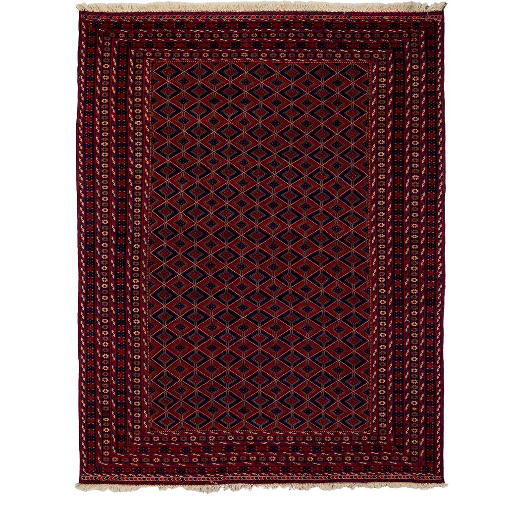 Shikhla Hand Knotted Area Rug (6'5" X 8'10") - 6'5" x 8'10"
