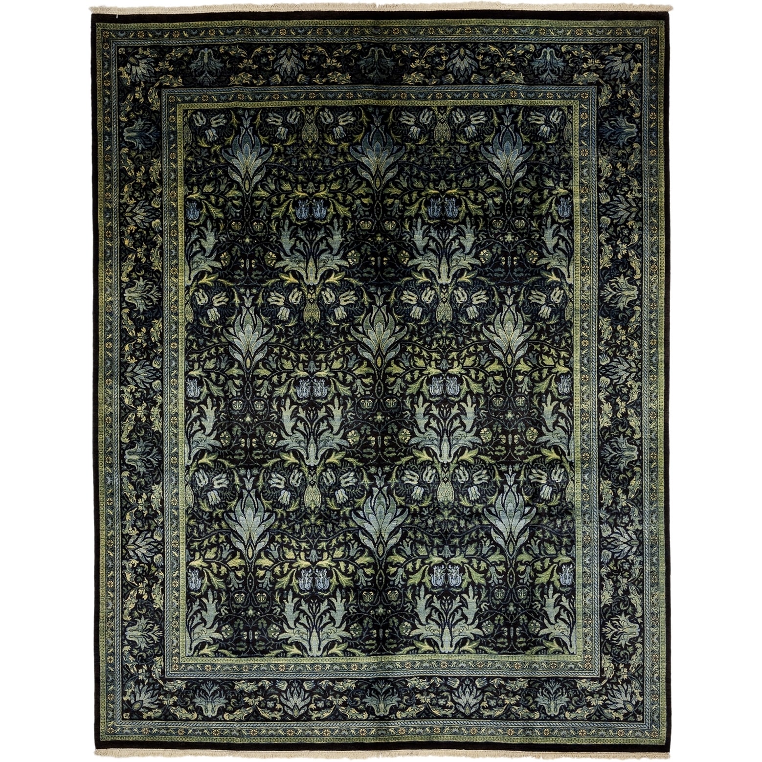 Dahahah Hand Knotted Area Rug (8'1" X 10'4") - 8'1" x 10'4"