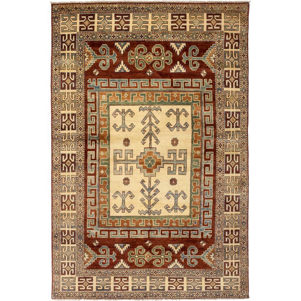 Overton Al-Ibrahalla Hand Knotted Area Rug (5'8" X 8'7") - Multi - 5'8" x 8'7"/Surplus