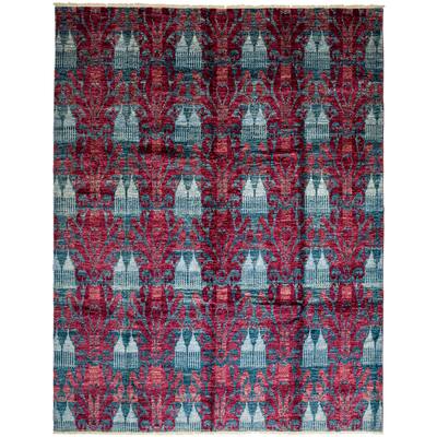 Shimran Hand-knotted Area Rug (9' x 12'1) - Red - 9' x 12'1"