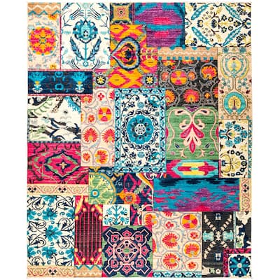 Overton Omidinshah Multicolored Wool Hand-knotted Area Rug (8'2x10') - Multi - 8'2" x 10'/Surplus
