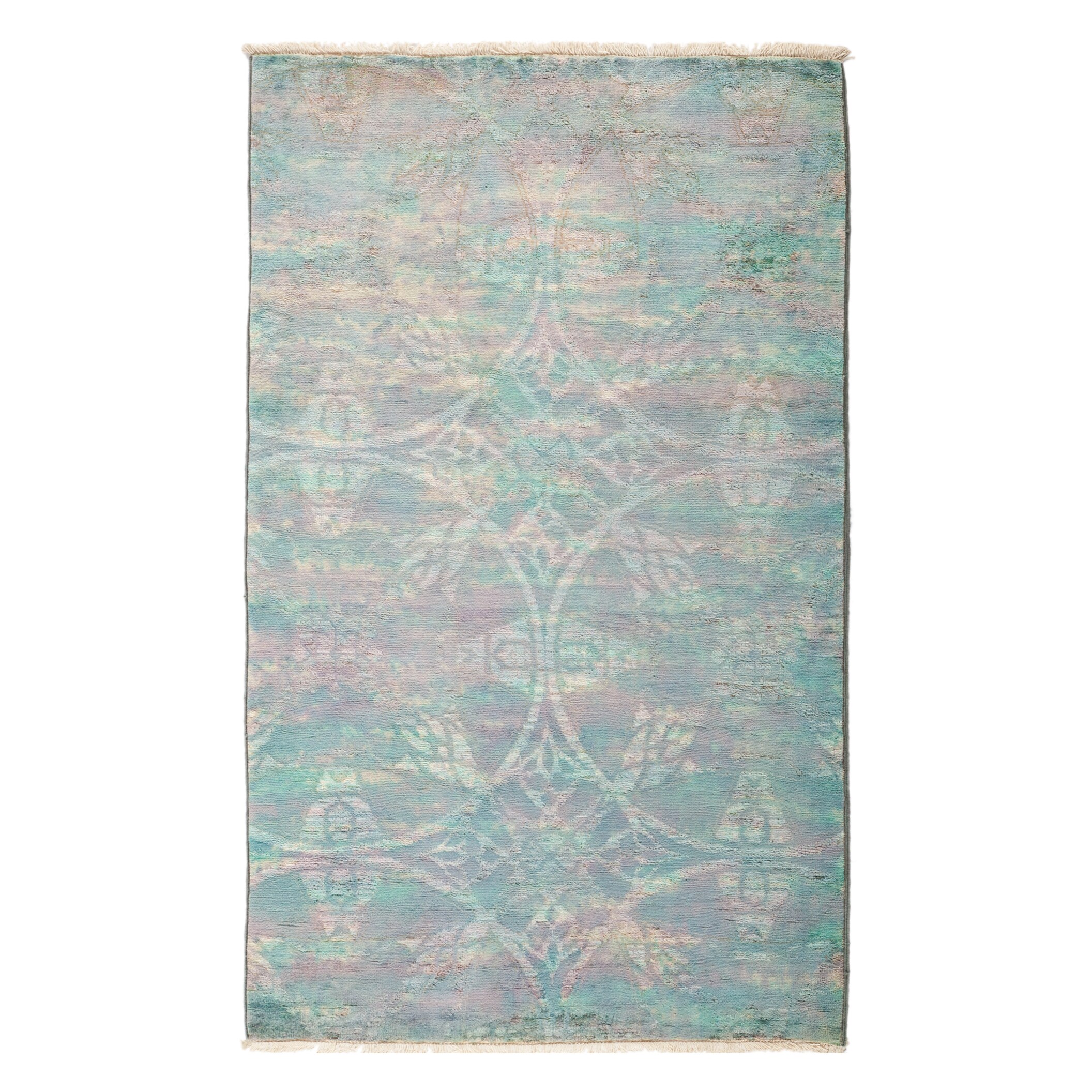 Overdyed Banbar Hand Knotted Area Rug (3'2" X 5'2") - 3'2" x 5'2"