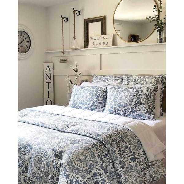 Shop Stone Cottage Caldecott Blue Comforter Set On Sale Free
