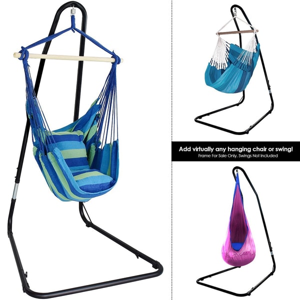 Sorbus Swivel Hammock Stand Chair Frame