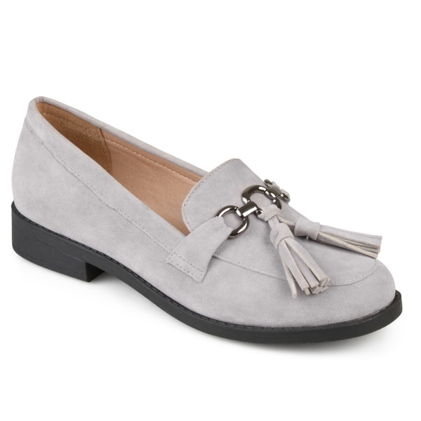 Shop Journee Collection Women's 'Capri' Faux Suede Tassel Loafers ...