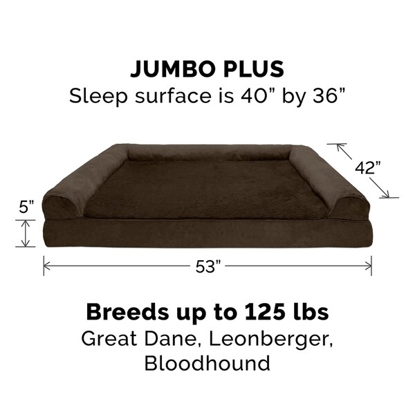 jumbo plush dog bed