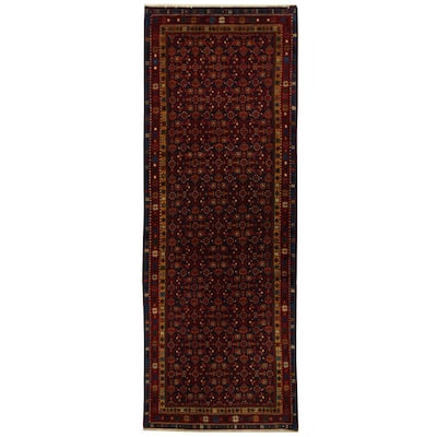 HERAT ORIENTAL Handmade One-of-a-Kind Hamadan Wool Runner (Iran) - 3'6 x 9'9