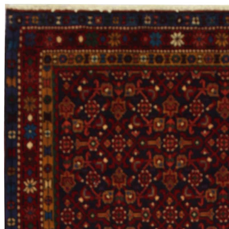HERAT ORIENTAL Handmade One-of-a-Kind Hamadan Wool Runner (Iran) - 3'6 x 9'9
