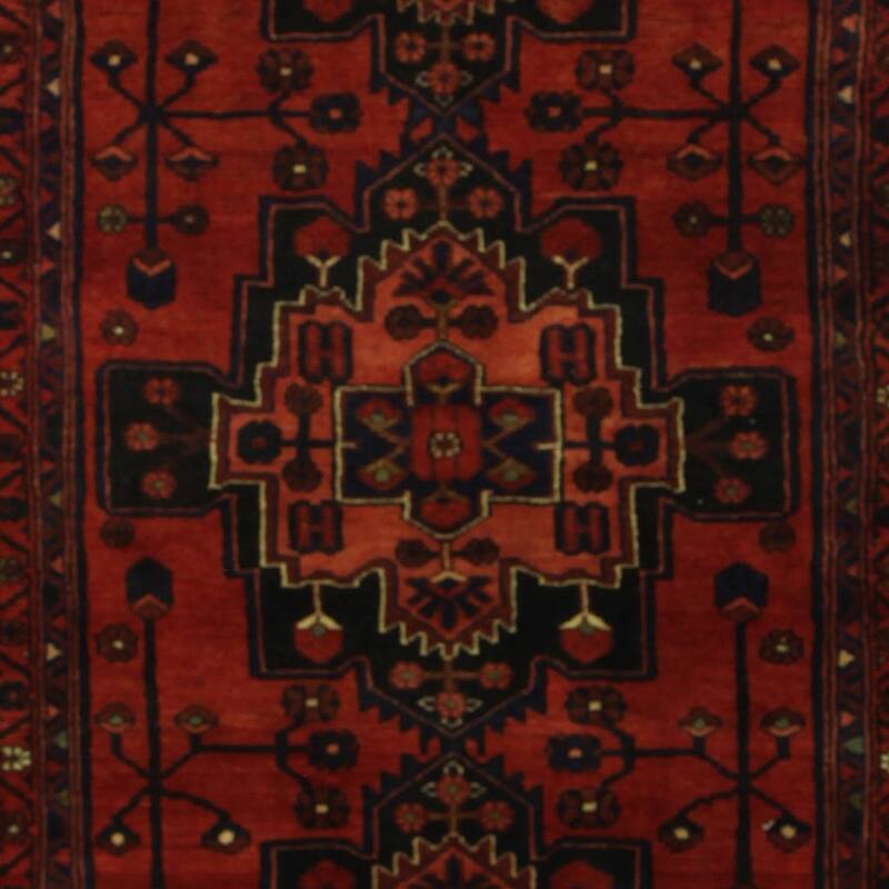 HERAT ORIENTAL Handmade One-of-a-Kind Hamadan Wool Runner (Iran) - 3'6 x 10'5