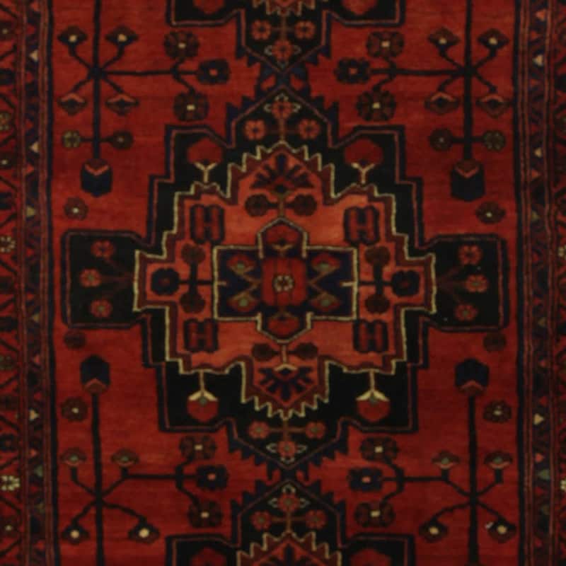 HERAT ORIENTAL Handmade One-of-a-Kind Hamadan Wool Runner - 3'6 x 10'5