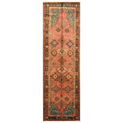 Handmade Herat Oriental Persian Hamadan Wool Runner (Iran)