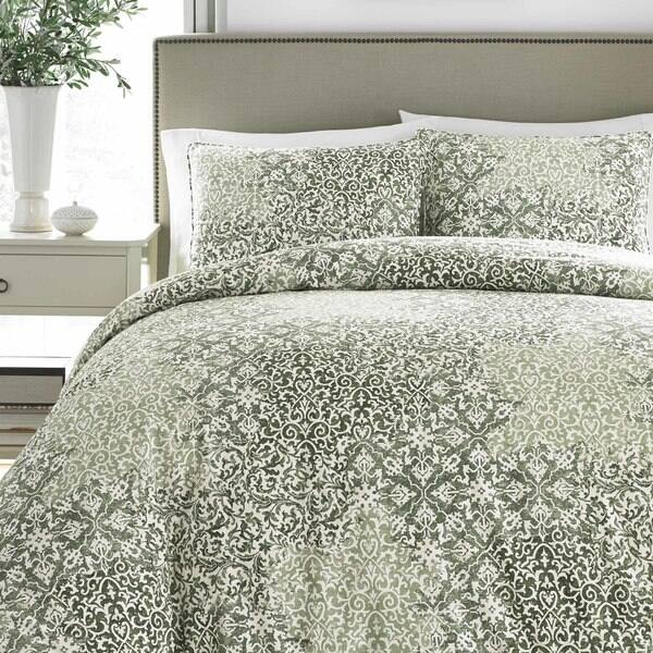 Shop Gracewood Hollow Gandzak Green Comforter Set On Sale Free