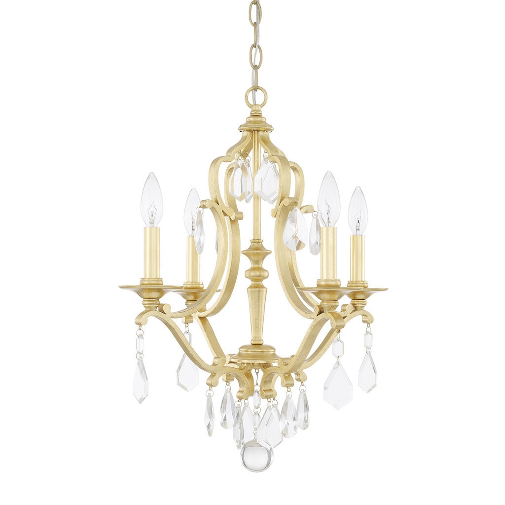 Capital Lighting Blakely Collection 4-light Capital Gold Chandelier - Chandeliers For Bedrooms by Overstock.com