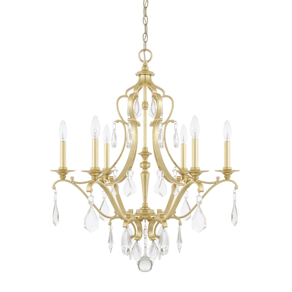 Capital Lighting Blakely Collection 6-light Capital Gold Chandelier - Chandeliers For Bedrooms by Overstock.com