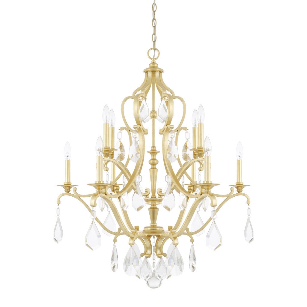 Capital Lighting Blakely Collection 10-light Capital Gold Chandelier - Chandeliers For Bedrooms by Overstock.com