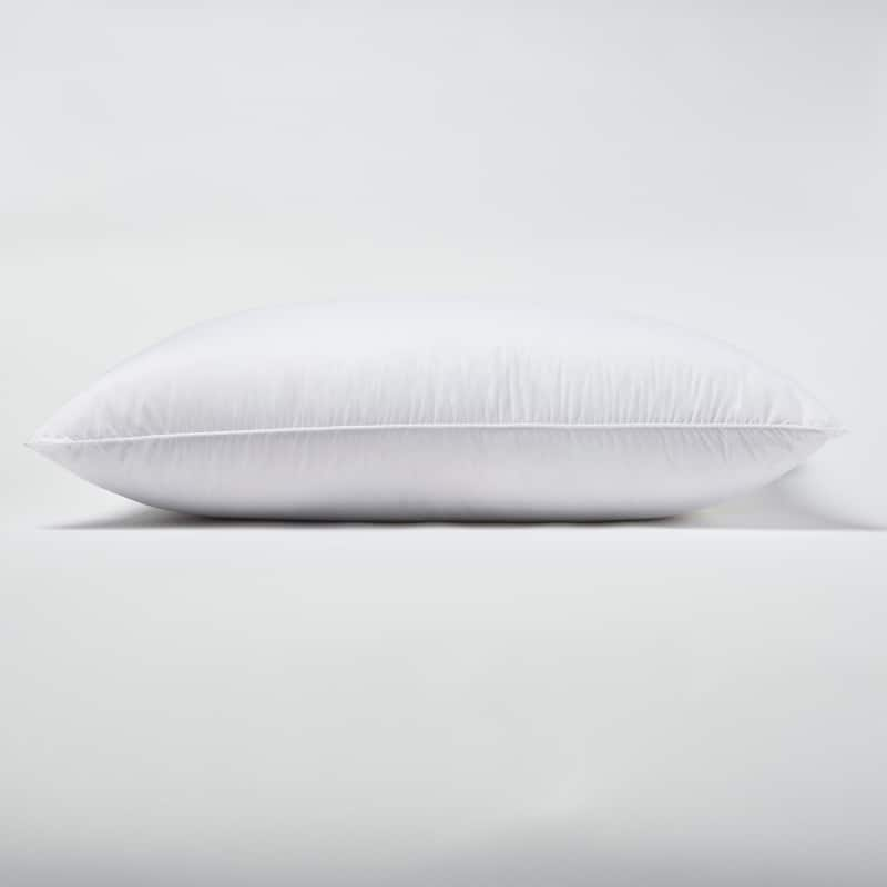 1221 Bedding Cotton Sateen Down Alternative Pillow (Set of 2) - White