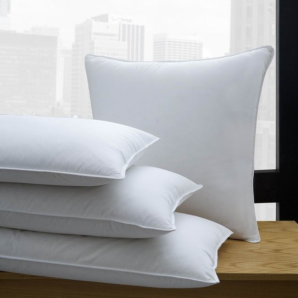 1221 Bedding 650 Fill Power White Down Pillow (Set of 2)