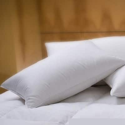 1221 Bedding Cotton Sateen Down Alternative Pillow - White