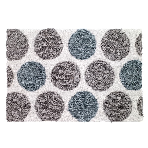 grey white bathroom rug