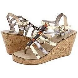 Madden Girl Shaken Gold Metallic Sandals