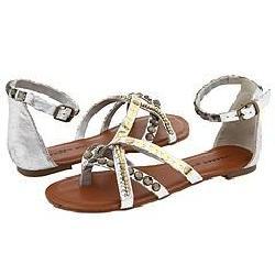 Madden Girl Brendahh Silver Metallic Sandals