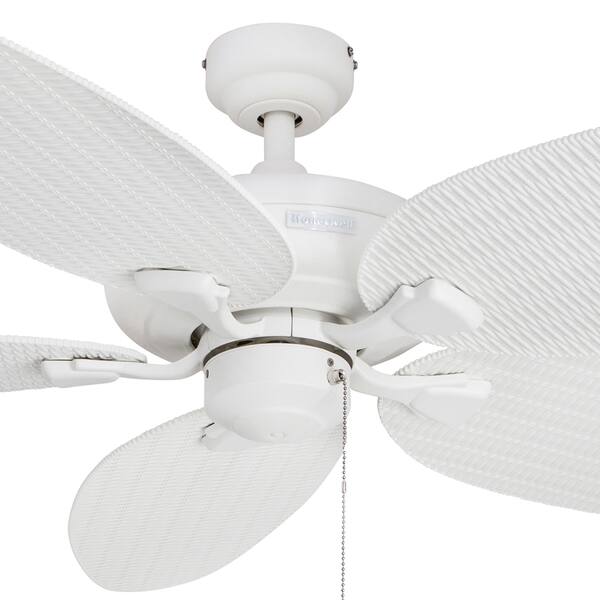 Shop Honeywell Duvall Tropical Ceiling Fan Five Wet Rated Wicker