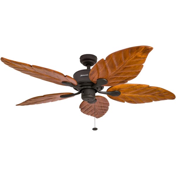 Shop Honeywell Sabal Palm Tropical Ceiling Fan W Sunset Bowl