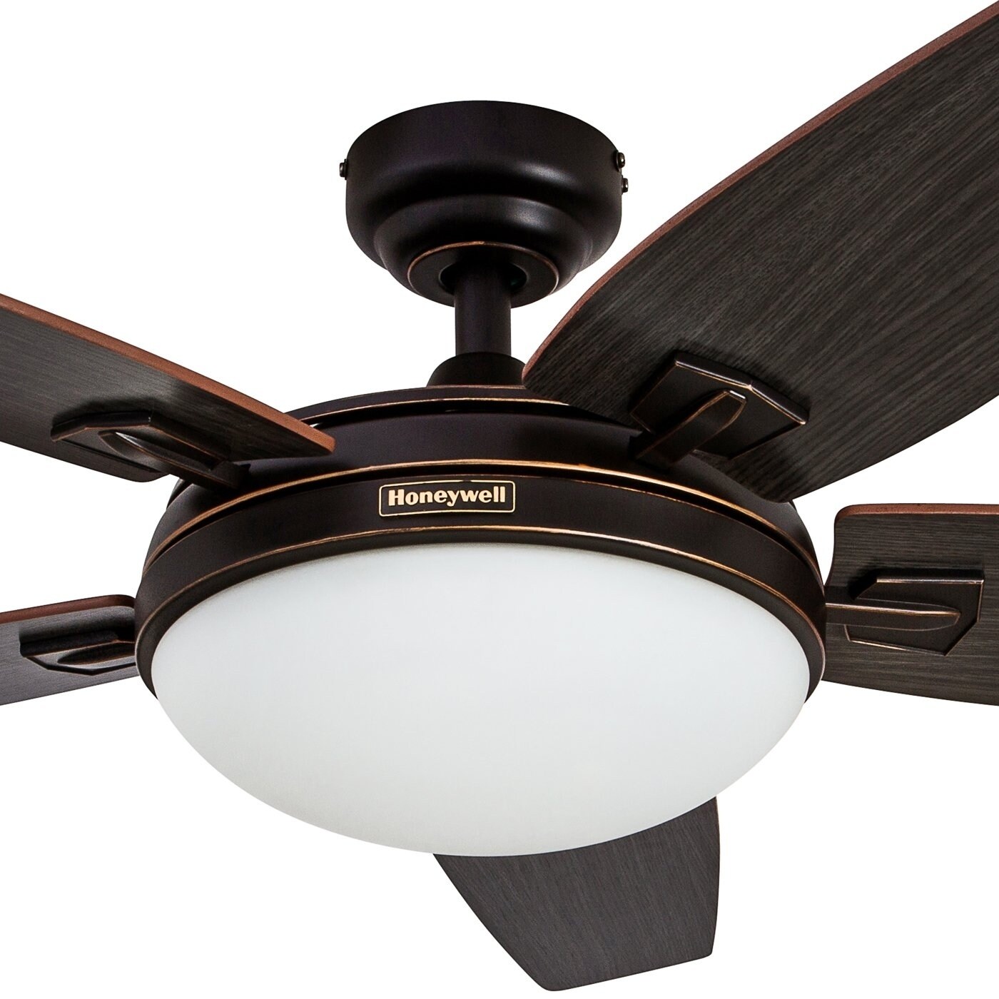 Honeywell Carmel Oil Rubbed Bronze Ceiling Fan With Integrated Light And Remote 48 Inch