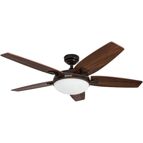 Shop Honeywell Carmel Oil Rubbed Bronze Ceiling Fan With