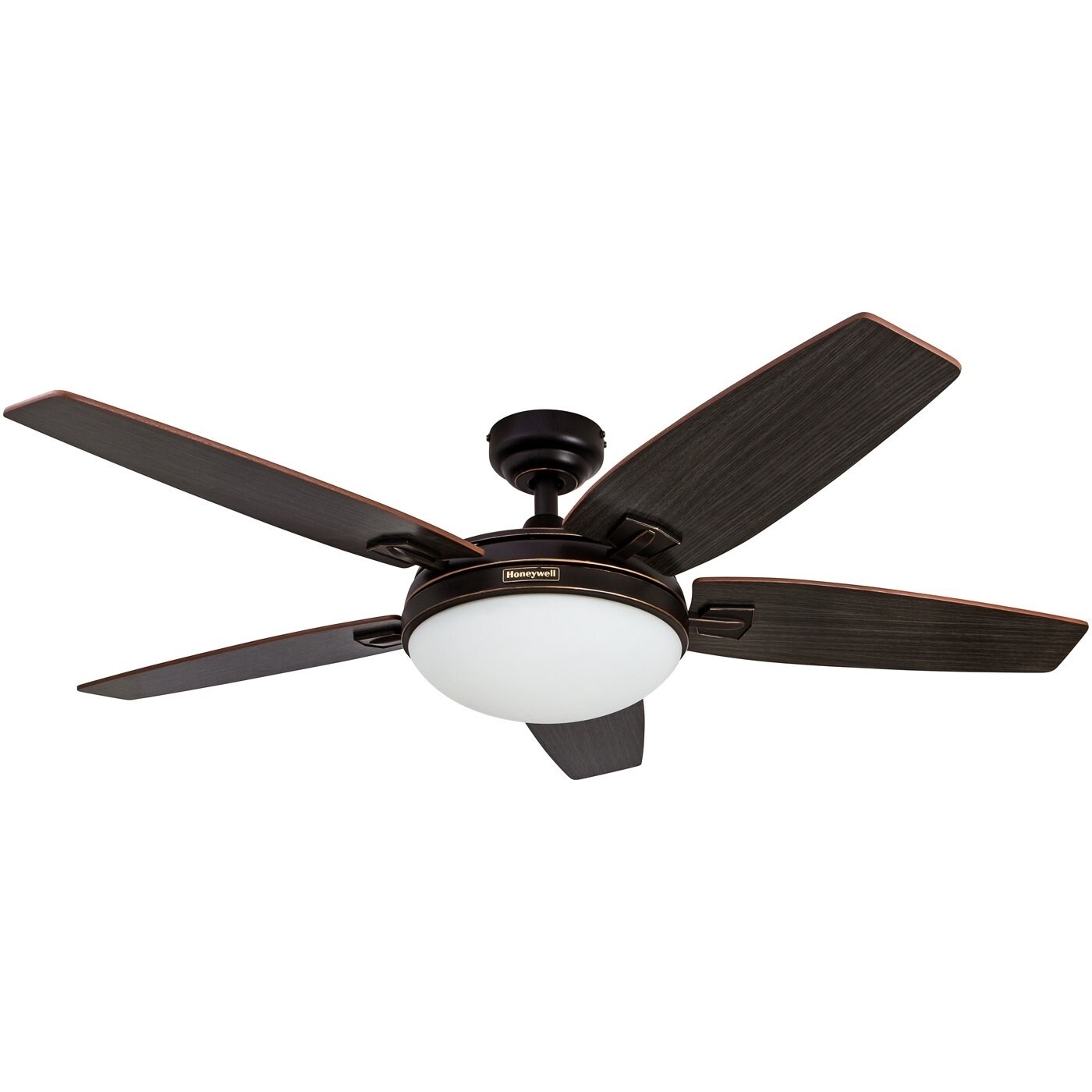 Honeywell Carmel Oil Rubbed Bronze Ceiling Fan With Integrated Light And Remote 48 Inch