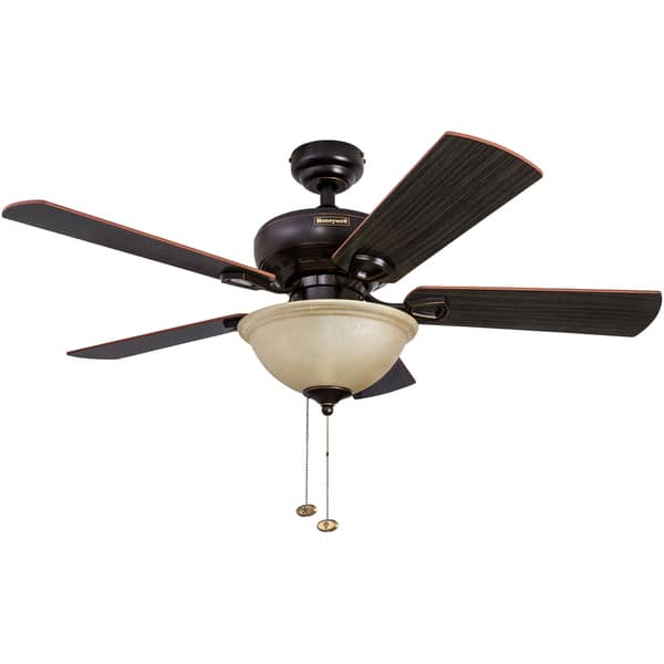 Shop 44 Honeywell Woodcrest Oil Rubbed Bronze Ceiling Fan With