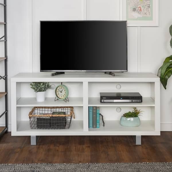 DISCO 58" Modern TV Stand Console with Metal Legs