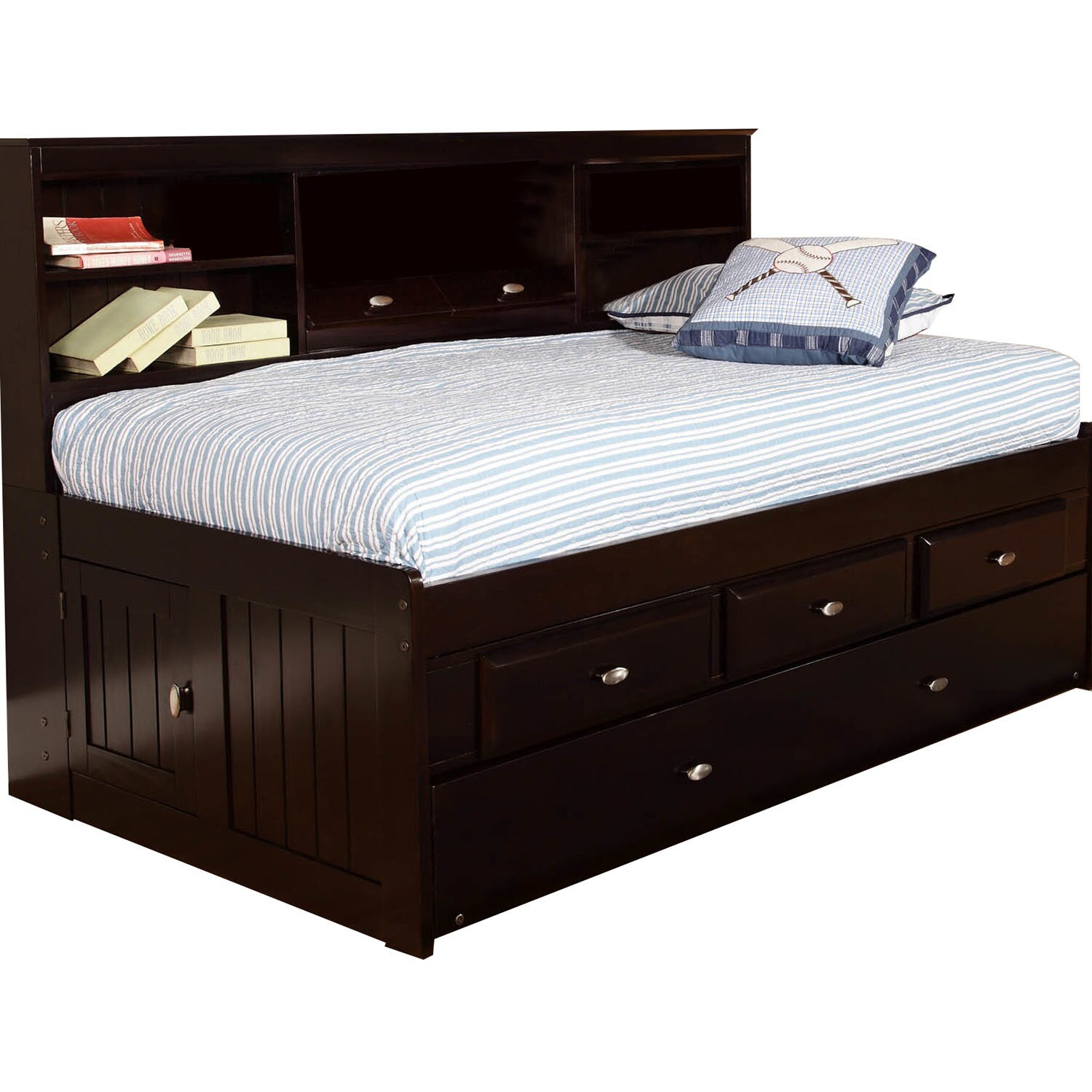 Cambridge Sterling Twin Storage And Trundle Daybed Twin Storage And Trundle Daybed