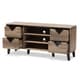 Contemporary Light Brown Wood 4-Drawer 55-Inch TV Stand by Baxton ...