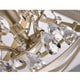 preview thumbnail 6 of 9, Benita 4-light Light Gold with Bronze Metal Crystal Orb Chandelier