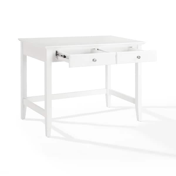 Shop Campbell Writing Desk In White Finish Free Shipping Today