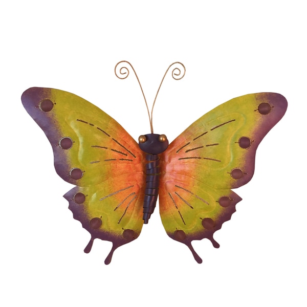 Handmade D-Art Iron Butterfly Wall Decor (Indonesia). Opens flyout.