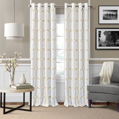 Buy Gold Linen Grommet Curtains Drapes Online At Overstock
