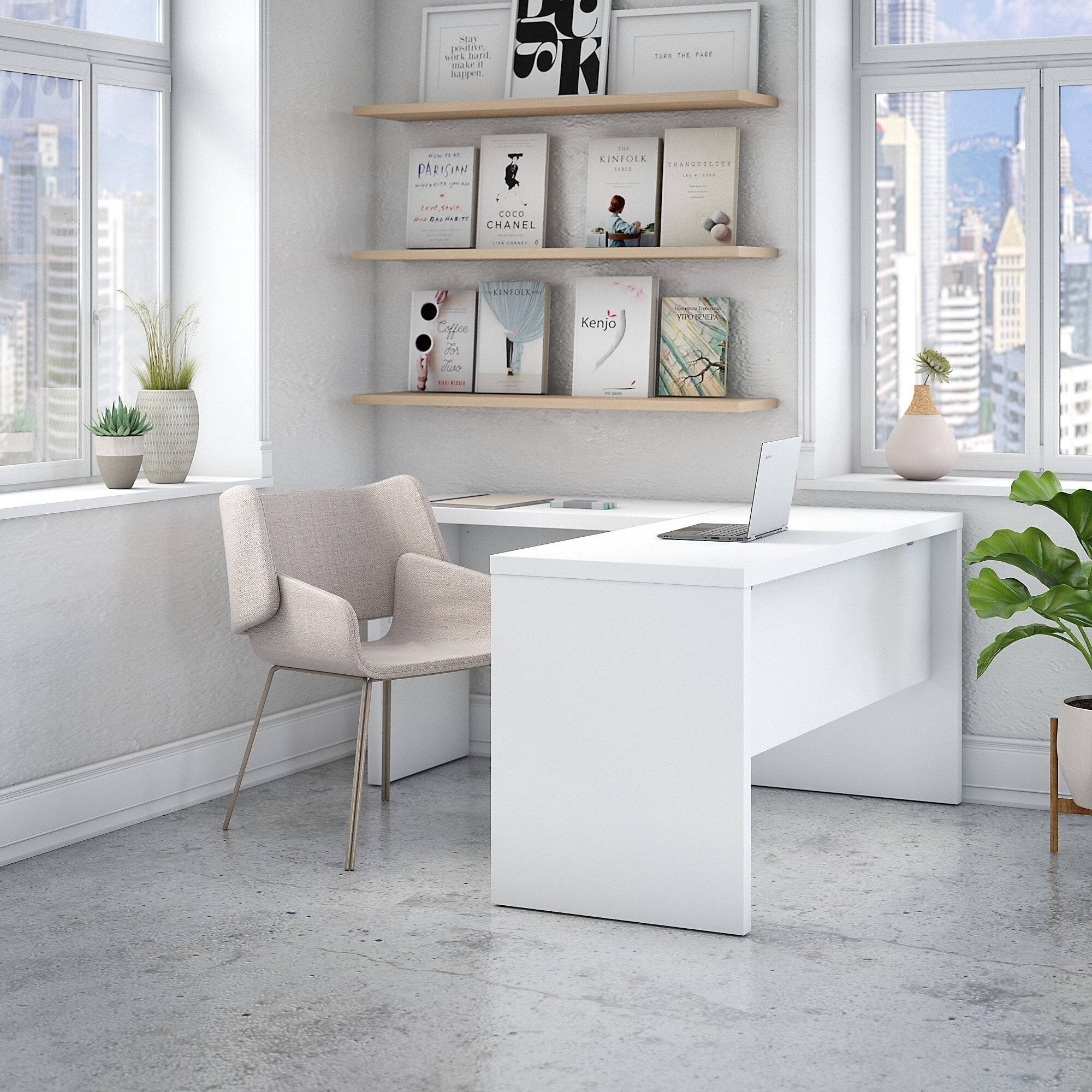 Shop Echo L Shaped Desk From Office By Kathy Ireland Overstock