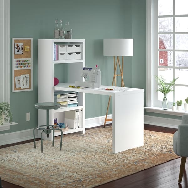 Shop Echo 56w Craft Table From Office By Kathy Ireland Free