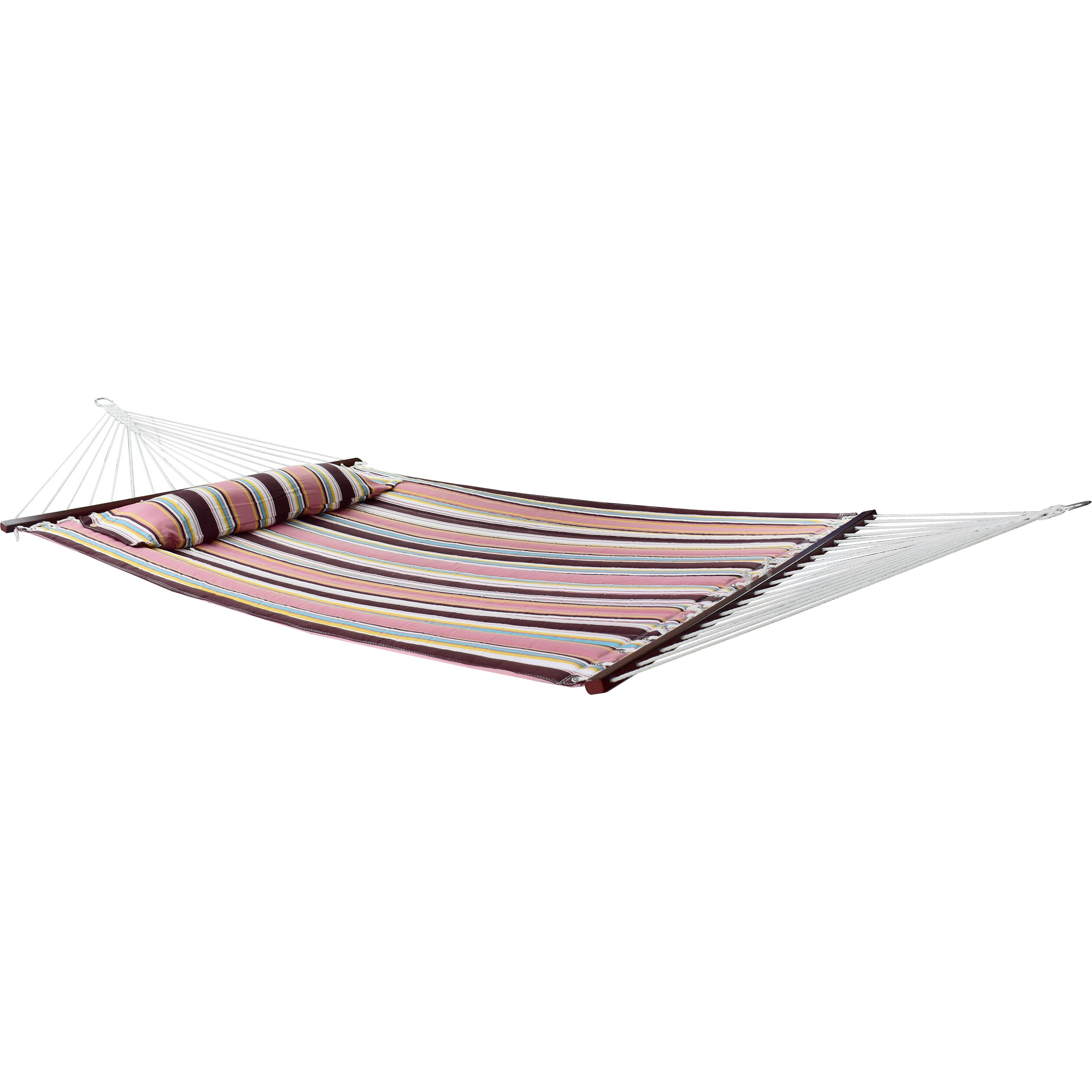 Stand Heavy Duty Mocha Sorbus Hammock with Spreader Bars and Detachable Pillow 