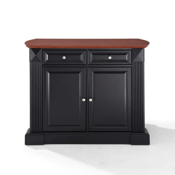 Shop Crosley Furniture Coventry Black Drop Leaf Breakfast Bar Top