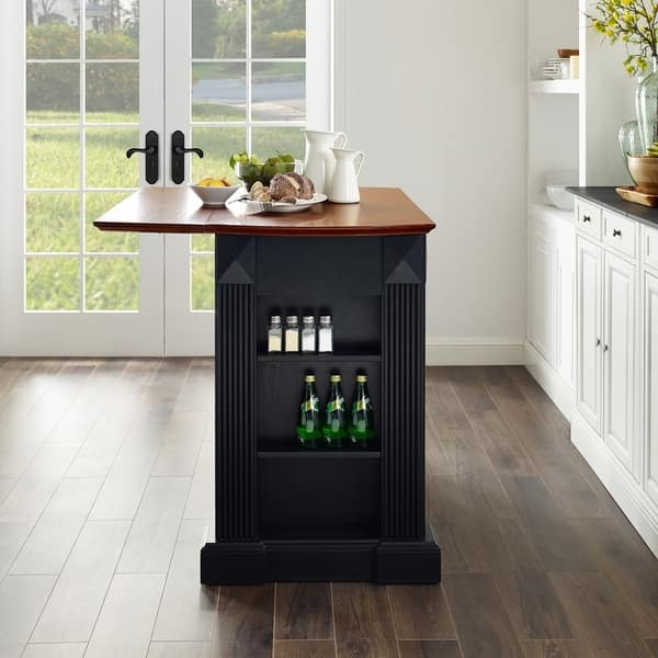 Crosley Furniture Coventry Black Drop Leaf Breakfast Crosley Furniture Coventry Black Drop Leaf Breakfast