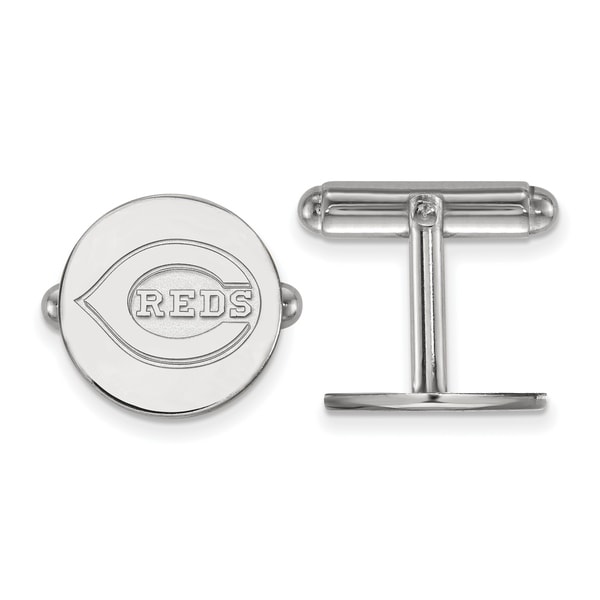 Versil Sterling Silver Cincinnati Reds Cuff Link