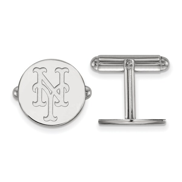 Versil Sterling Silver New York Mets Cuff Link