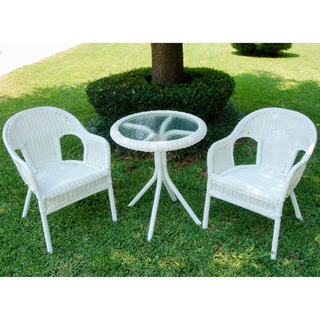 Chelsea 3-Piece Resin Wicker Outdoor Bistro Set