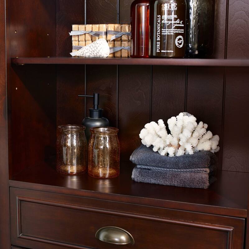 Lydia Tall Cabinet in Espresso