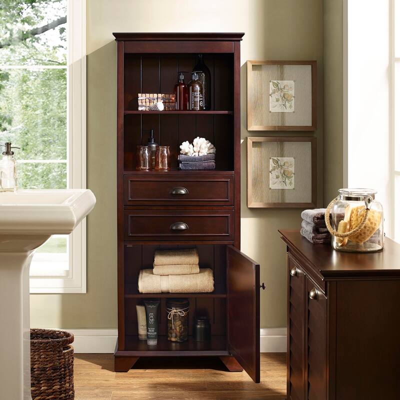 Lydia Tall Cabinet in Espresso