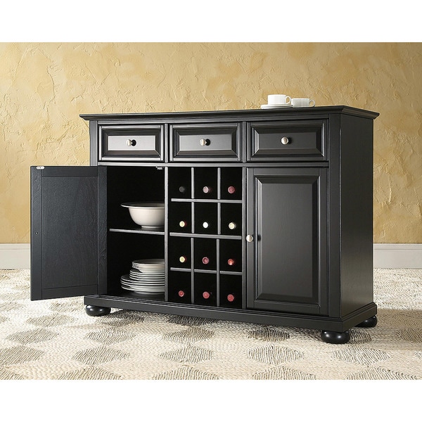 shop alexandria buffet server / sideboard cabinet with wine storage